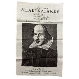 William Shakespeare Birthplace Trust 30x19 Irish Linen Tea Towel Wall Poster